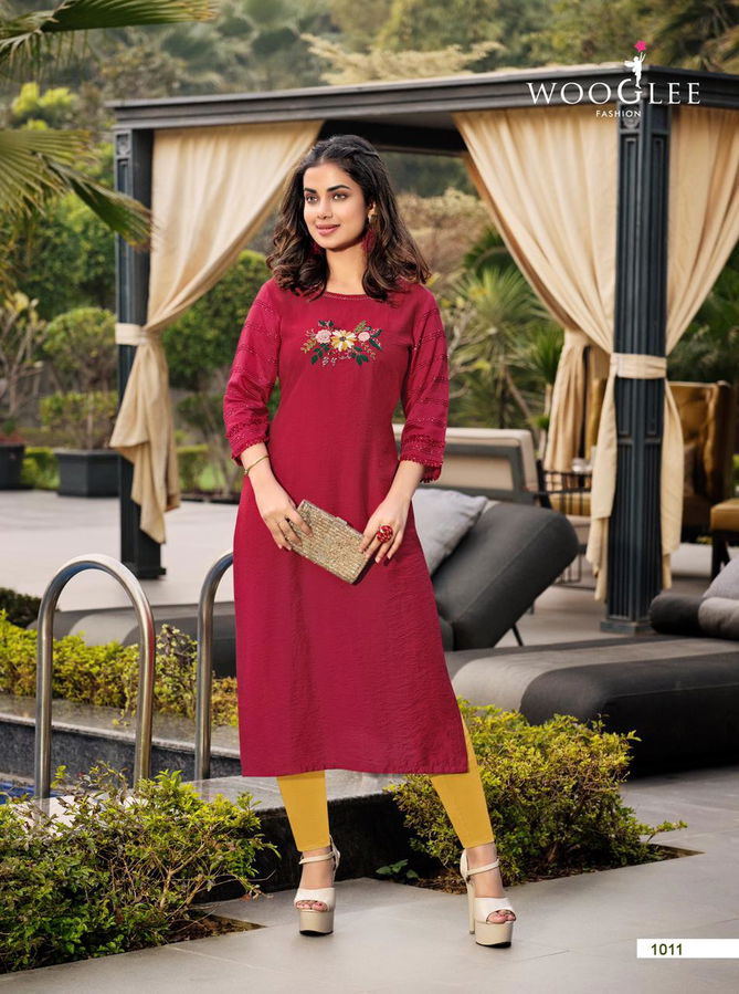 Wooglee Maryam Heavy Designer Ethnic Wear Latest Kurti Collection